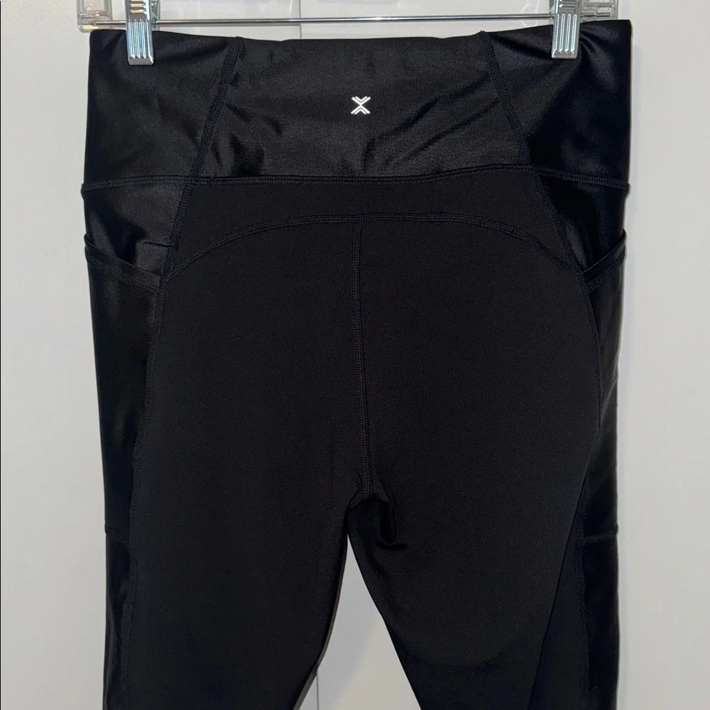 Xersion Move Legging High Rise 7/8 Ankle Leggings w Side Pockets Women’s L Large
